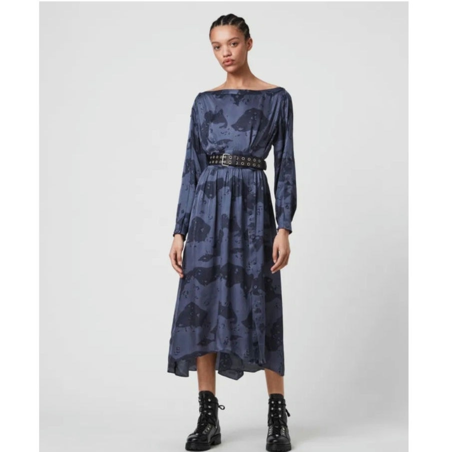 Nwt All Saints Faustin Accoustic Dress 10